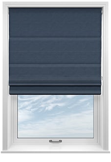 Cortona, Steel Blue - Twist&Fit Roman Blind